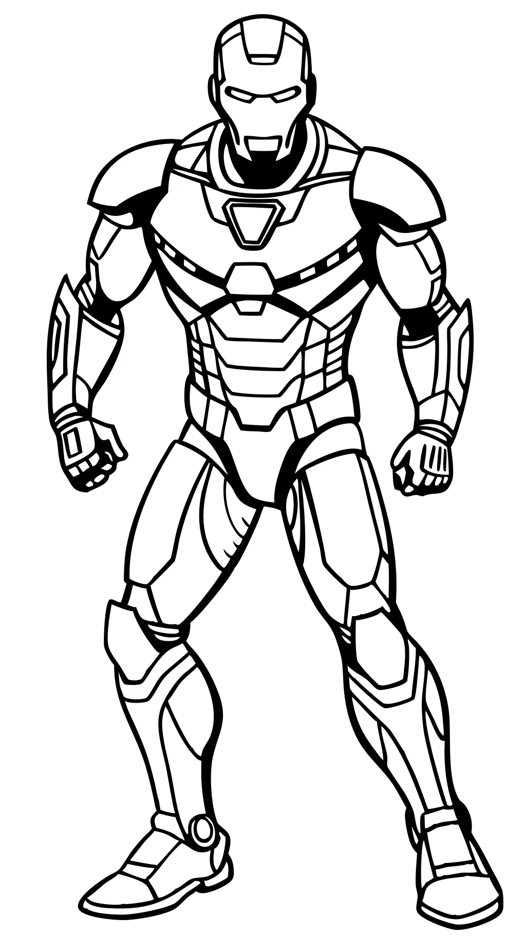 coloring page ironman